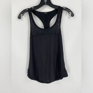 American Eagle Women’s Scoop Neck Racer Back Black Workout Tank Top size M